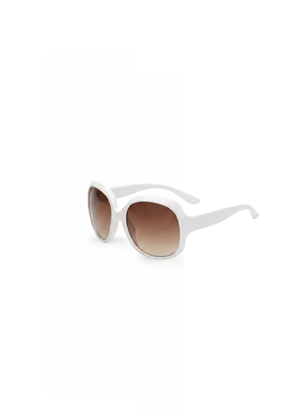 Big sunglasses (White -  brown lenses)